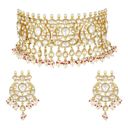 Glamourous Kundan Necklace Set