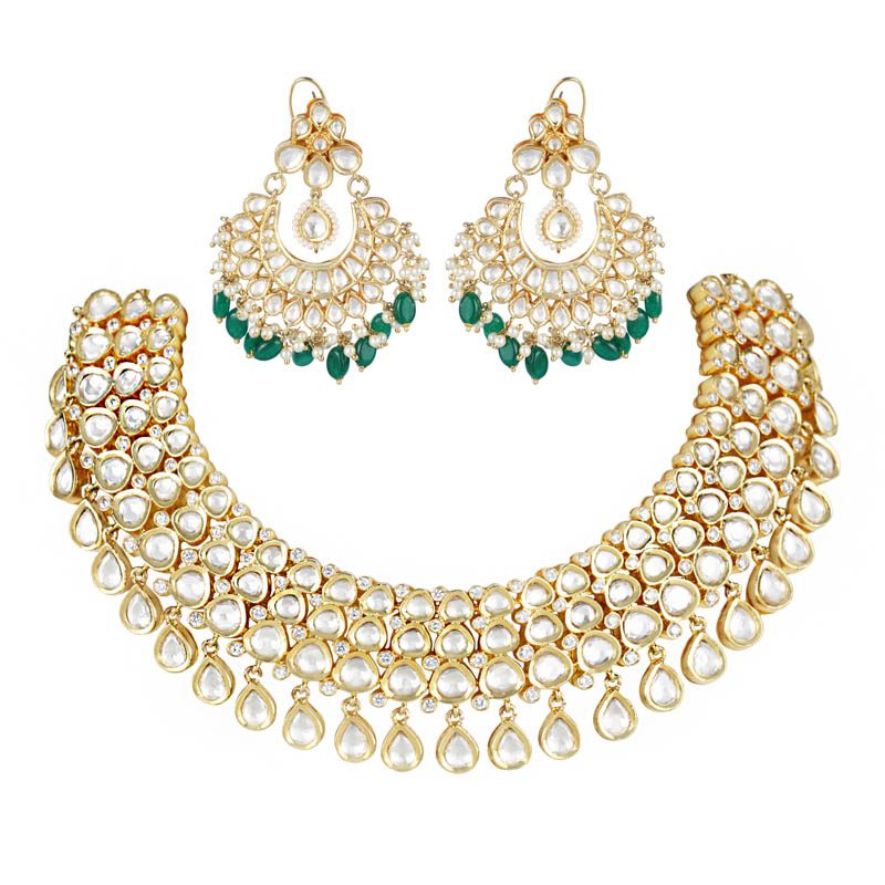 Queenly Kundan Necklace Set