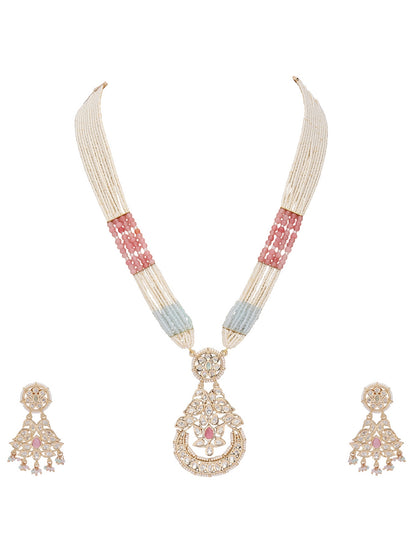 Contemporary-Shaped Necklace and Earrings