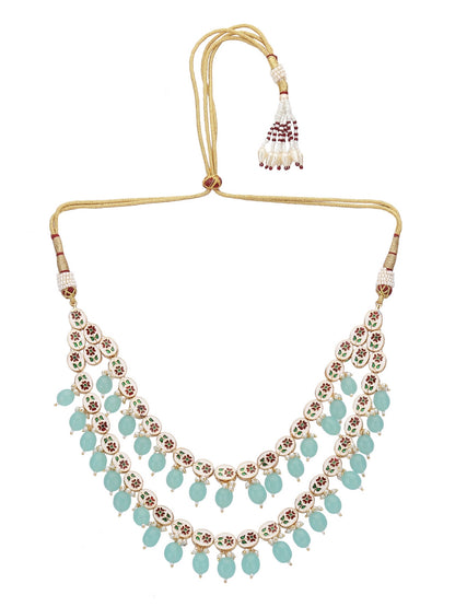 Contemporary-Shaped Necklace and Earrings