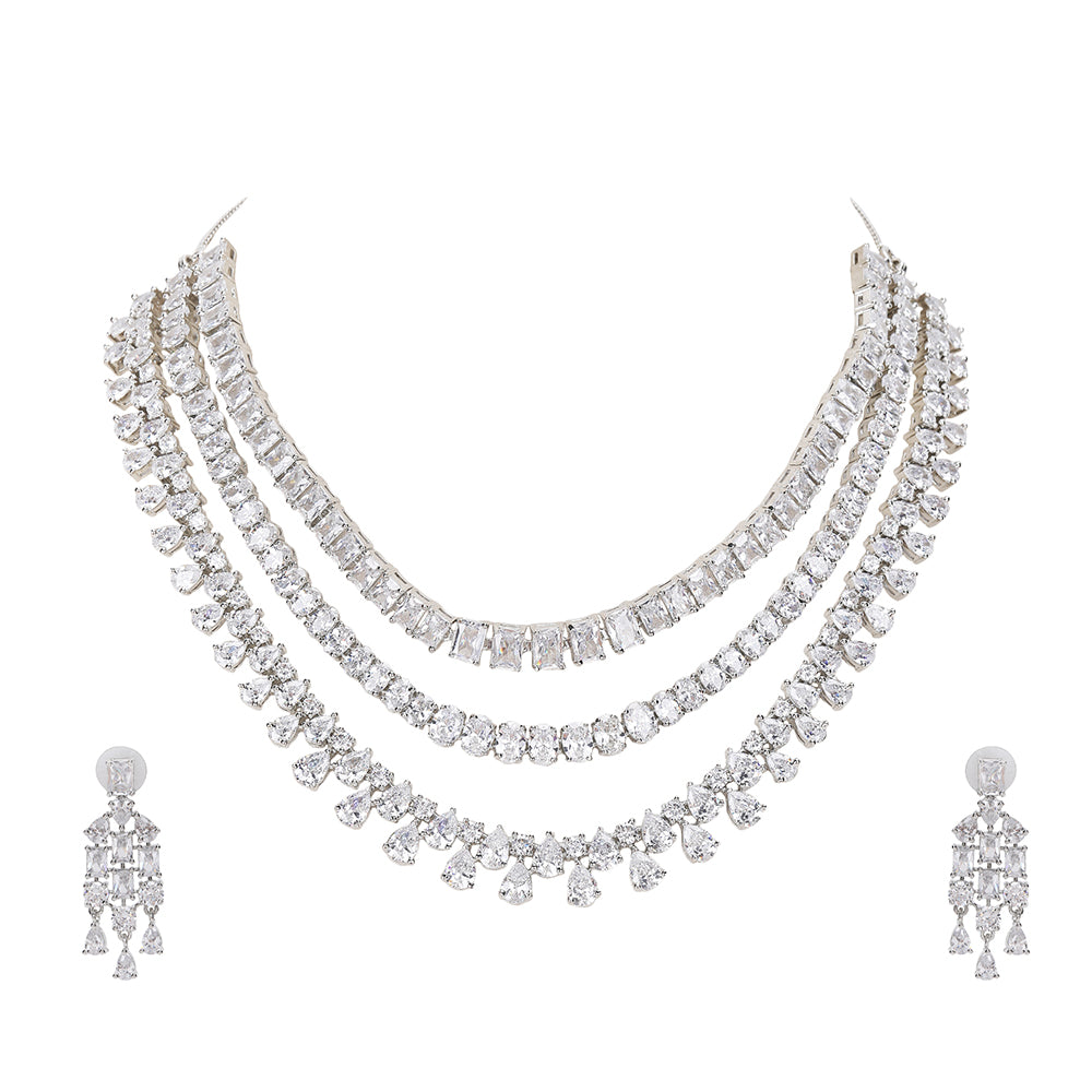 bridal diamond necklace set