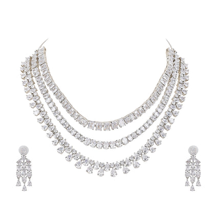 bridal diamond necklace set