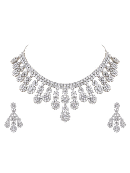 Complete your outfit with this elegant Necklace Set, featuring a matching pair