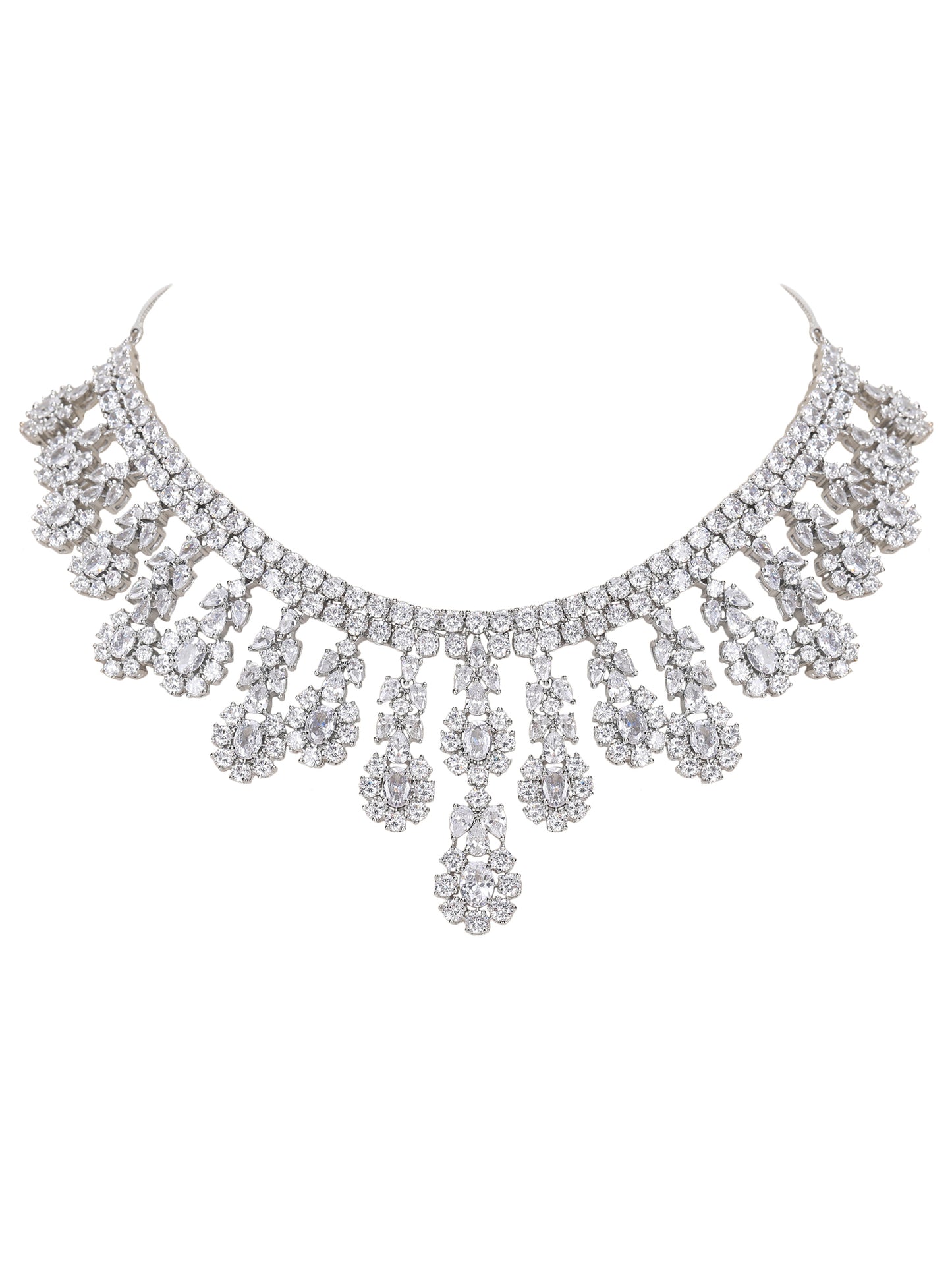 Complete your outfit with this elegant Necklace Set, featuring a matching pair