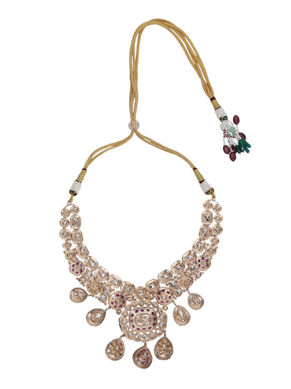 Polki Necklace Set with matching earrings