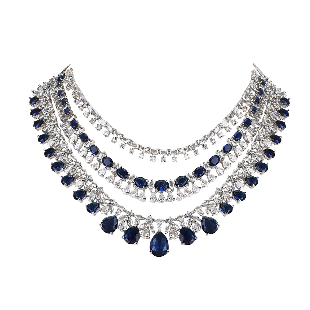 Majestic Sapphire and Diamond Choker Necklace Set