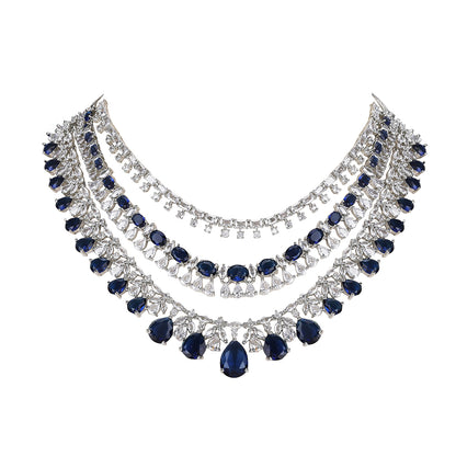 Majestic Sapphire and Diamond Choker Necklace Set