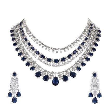 Majestic Sapphire and Diamond Choker Necklace Set