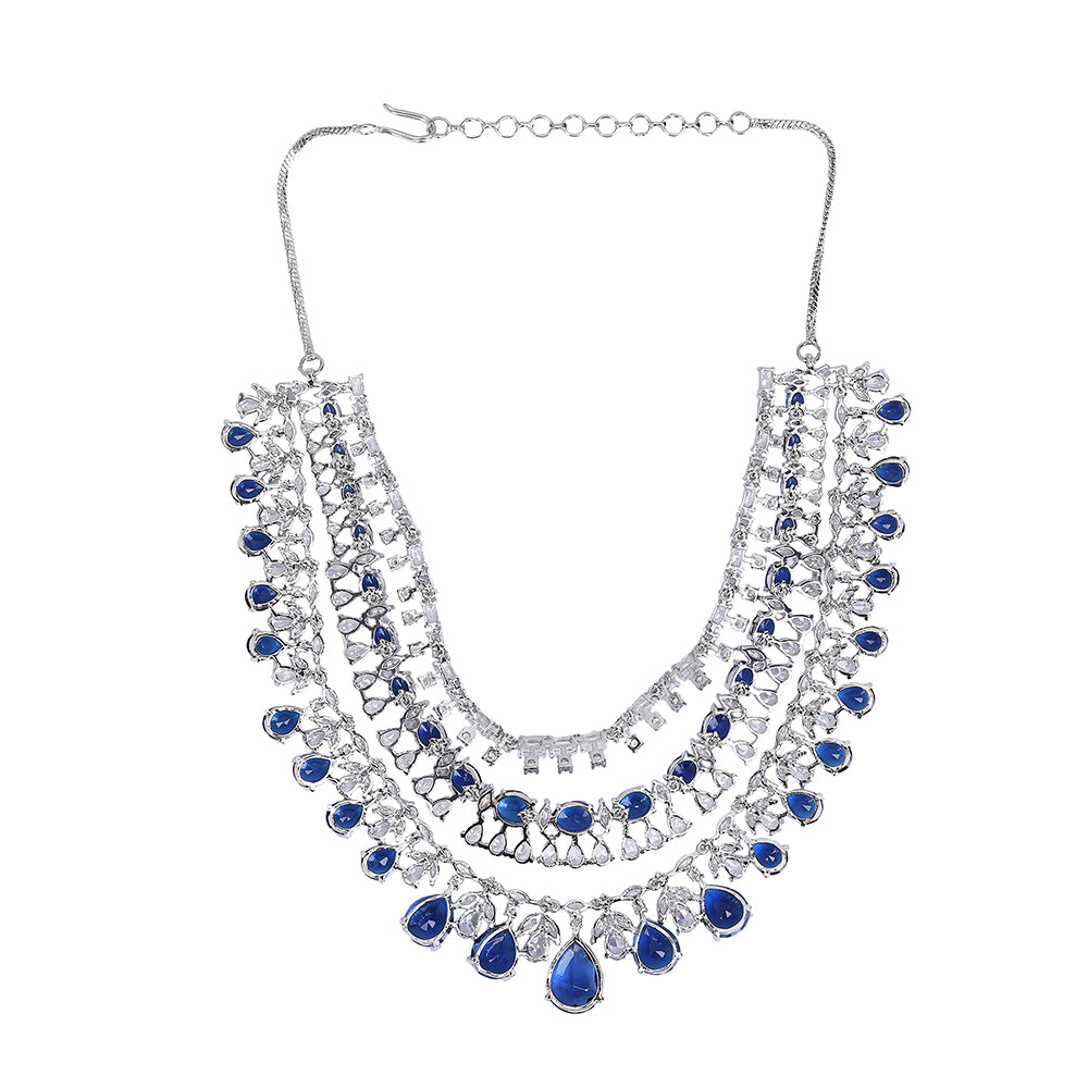 Majestic Sapphire and Diamond Choker Necklace Set