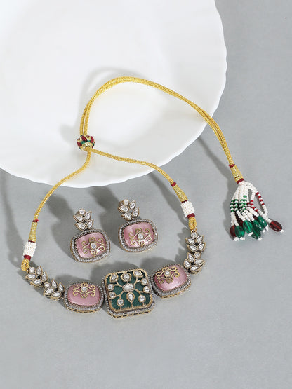 necklace set and earrings feature a beautiful design and high-quality materials