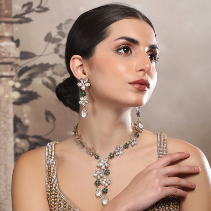 Buy Diamond-Cut Necklace and Earring Set