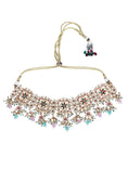 Load image into Gallery viewer, Radiant 22KT Gold Plated Kundan Pink Necklace Set
