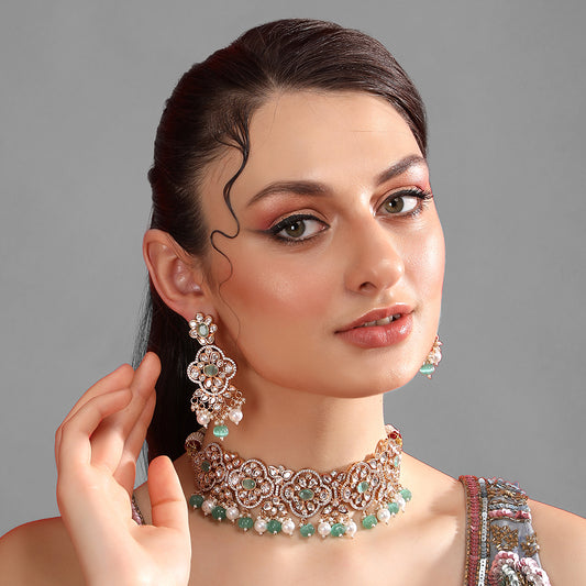 Choker Necklace & Earring Set