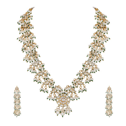 Royal Kundan & Pearl Bridal Necklace Set