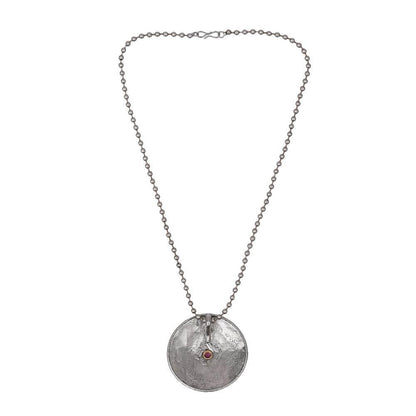 Buy Aviana Dainty Oxidized Silver Statement Pendant Necklace for Women - Auraa Trends