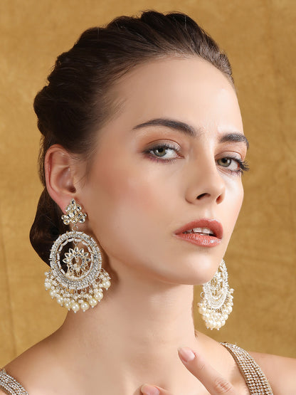 Diamond Shaped Drop Earrings