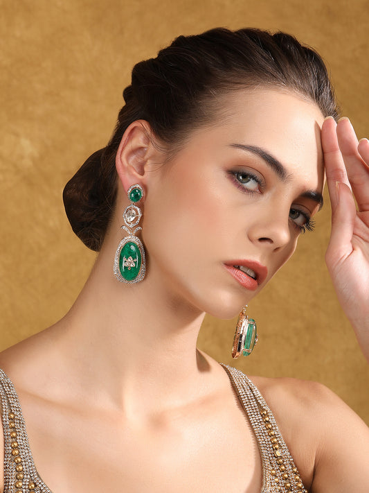 Exquisite Emerald and Diamond Earrings for Timeless Elegance