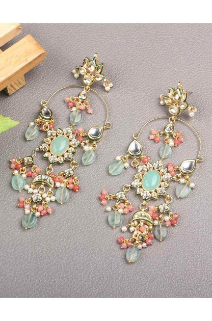 22KT Gold Plated Chandelier Earrings Set - Auraa Trends