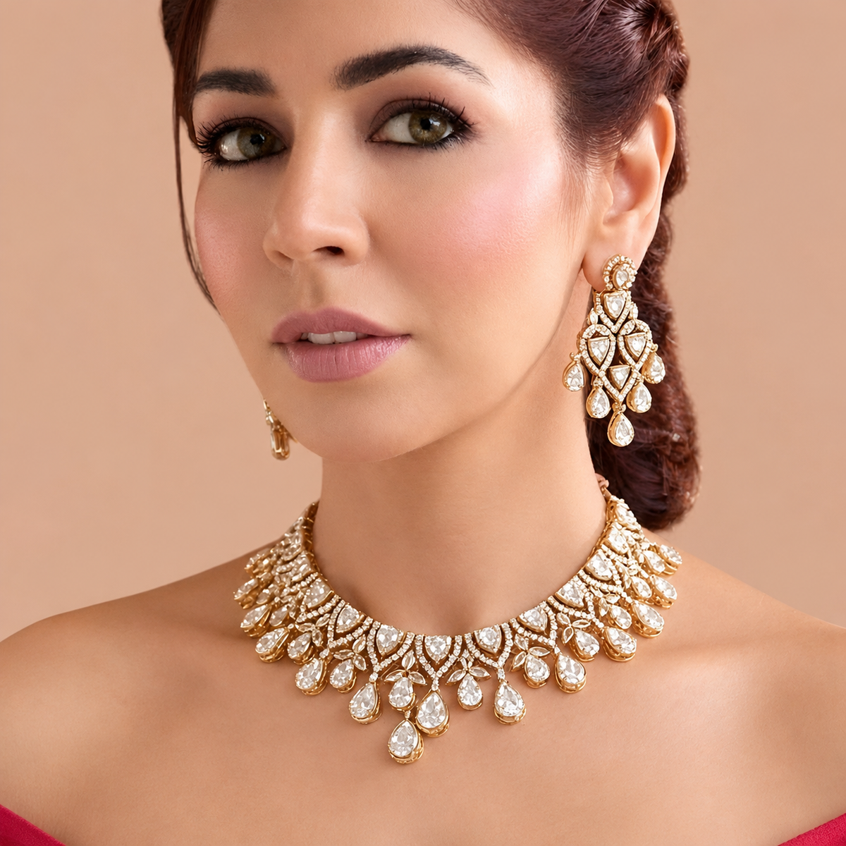 Bridal choker necklace