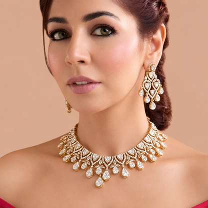 Bridal choker necklace