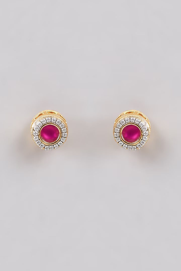 Multi-Strand Pearl Beaded Choker with Kundan Ruby Medallion