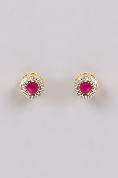 Multi-Strand Pearl Beaded Choker with Kundan Ruby Medallion