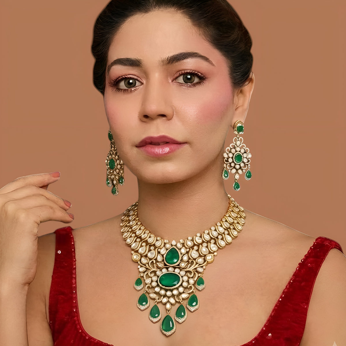 Bridal choker necklace
