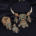 Load image into Gallery viewer, Mesmerizing Gold Plated Kundan Choker Necklace Set
