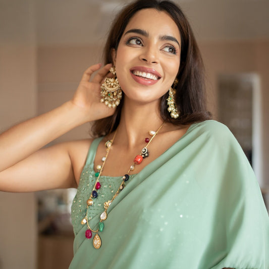 Gold Plated Kundan Necklace