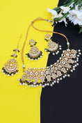 Load image into Gallery viewer, Ornamental Gold Plated Kundan Necklace Set

