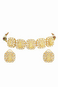 Load image into Gallery viewer, Illuminating Gold Plated Kundan Choker Necklace Set
