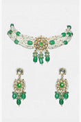 Load image into Gallery viewer, Opulent Gold Plated Kundan Necklace Set
