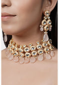 Load image into Gallery viewer, Enchanting Gold Plated Kundan Necklace Set
