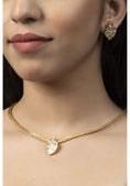 Load image into Gallery viewer, Resplendent Gold Plated Kundan Necklace Set
