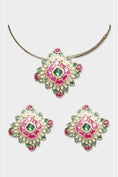 Load image into Gallery viewer, Exquisite Gold Plated Kundan Necklace Set

