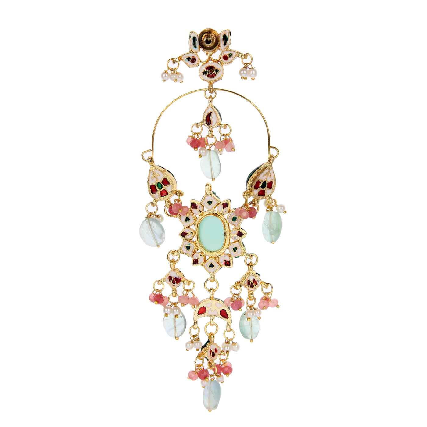 Royal Gold Plated Kundan Earrings