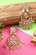 Load image into Gallery viewer, Pristine Gold Plated Kundan Earrings
