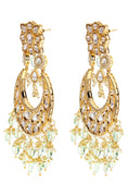 Load image into Gallery viewer, Pristine Gold Plated Kundan Earrings
