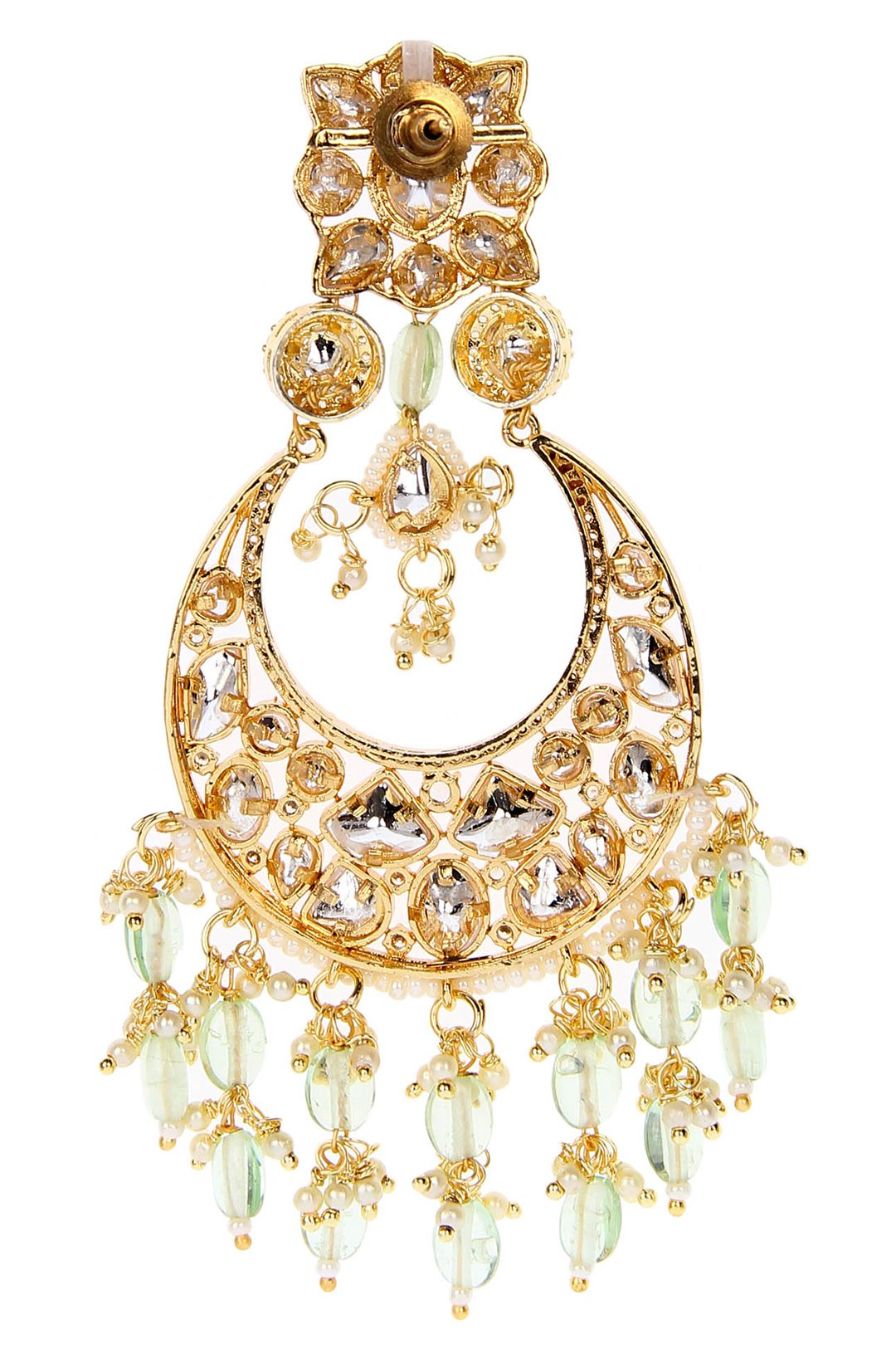 Pristine Gold Plated Kundan Earrings