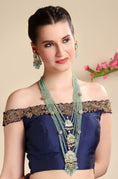 Load image into Gallery viewer, 22KT Gold Plated Kundan Long Necklace Set
