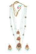 Load image into Gallery viewer, Illuminating Gold Plated Kundan Long Necklace Set

