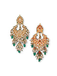 Load image into Gallery viewer, Sumptuous Gold Plated Kundan Earrings
