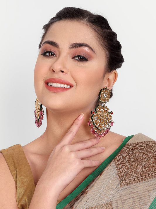 Imperial Gold Plated Kundan Earrings