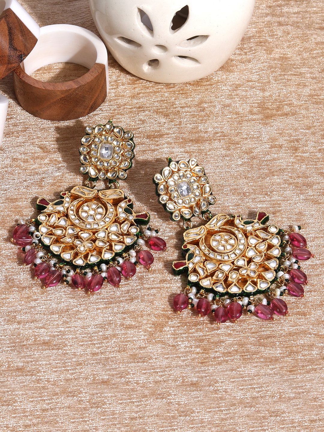 Imperial Gold Plated Kundan Earrings