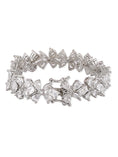 Load image into Gallery viewer, Glamorous Rhodium Plated American Diamond Bracelet
