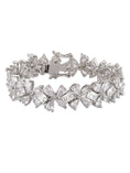 Load image into Gallery viewer, Glamorous Rhodium Plated American Diamond Bracelet
