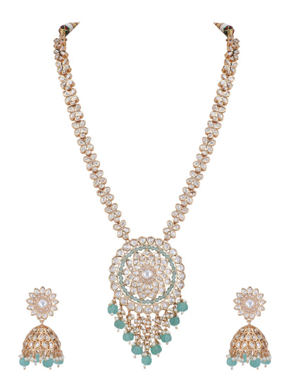 22KT Gold Plated Kundan Classic Necklace Set