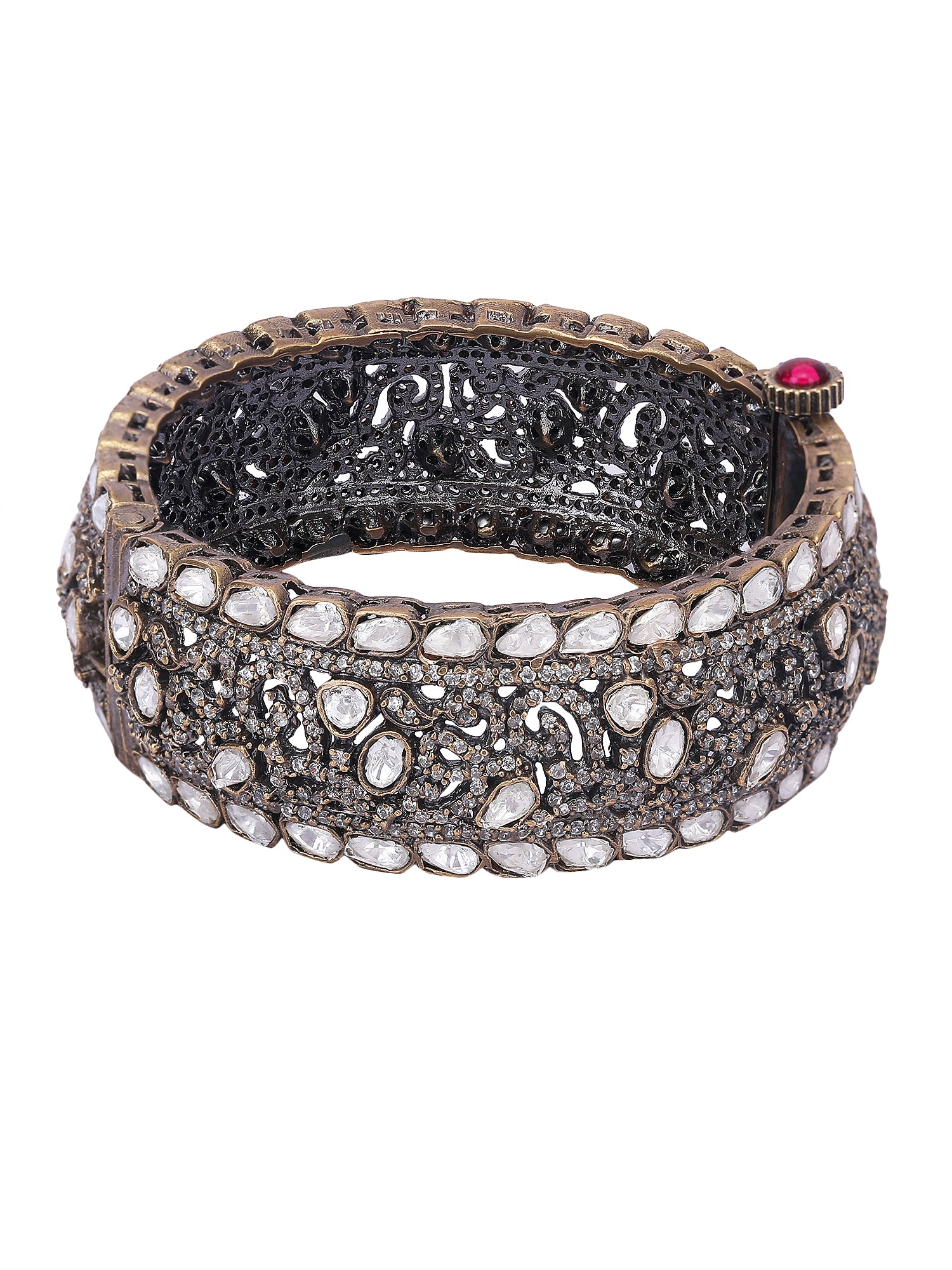 Order Gold Tone Kundan Bangle online