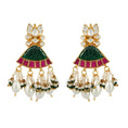 Load image into Gallery viewer, Refined Kundan Necklace Set 22KT Gold Plated
