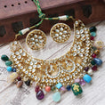 Load image into Gallery viewer, Glamorous Kundan Necklace Set 22KT Gold Plated
